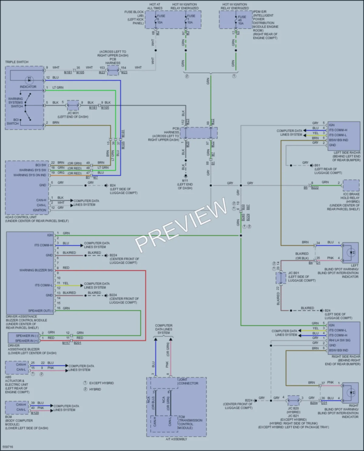 2017 Infiniti Q70Hybrid Navigation wiring diagram preview