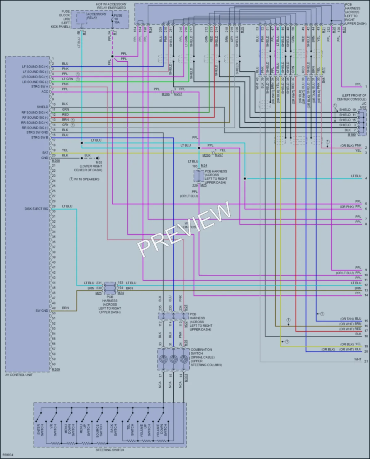 2017 Infiniti Q70Hybrid Radio wiring diagram preview