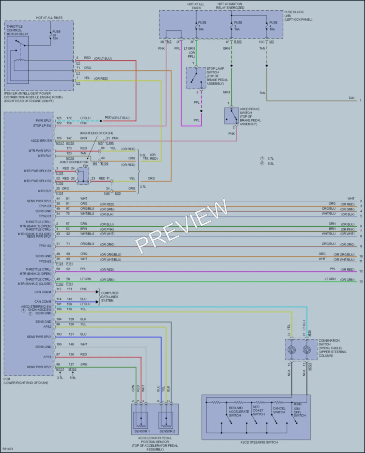 2017 Infiniti Q70L Cruise Control wiring diagram preview