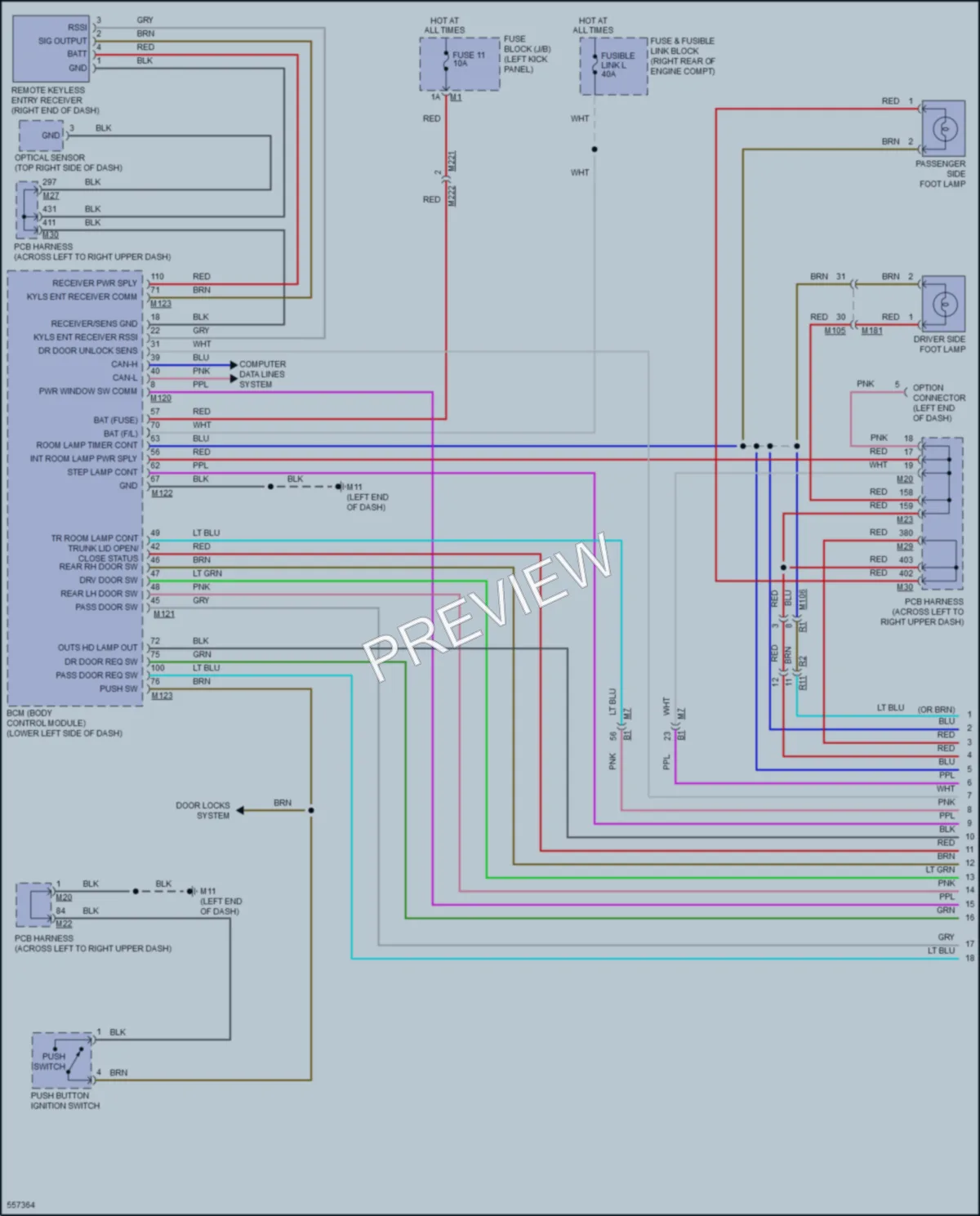 2017 Infiniti Q70L Interior Lights wiring diagram preview