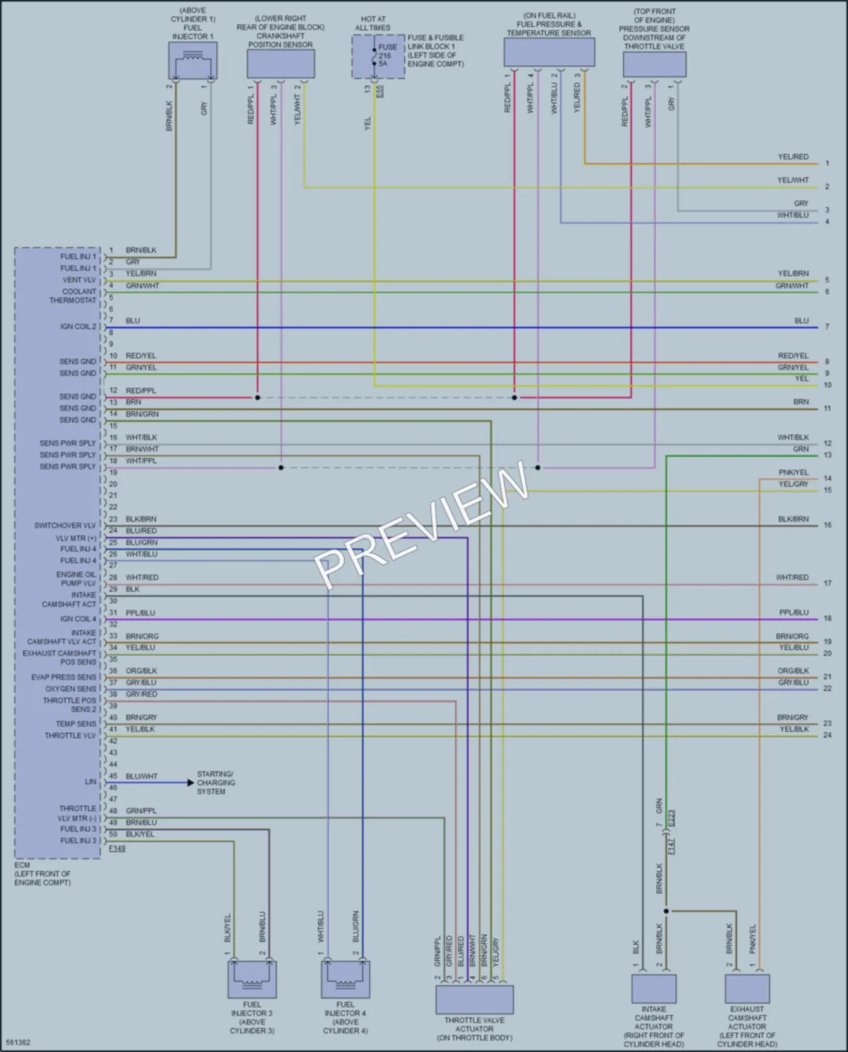 2017 Infiniti QX30 Engine Performance wiring diagram preview