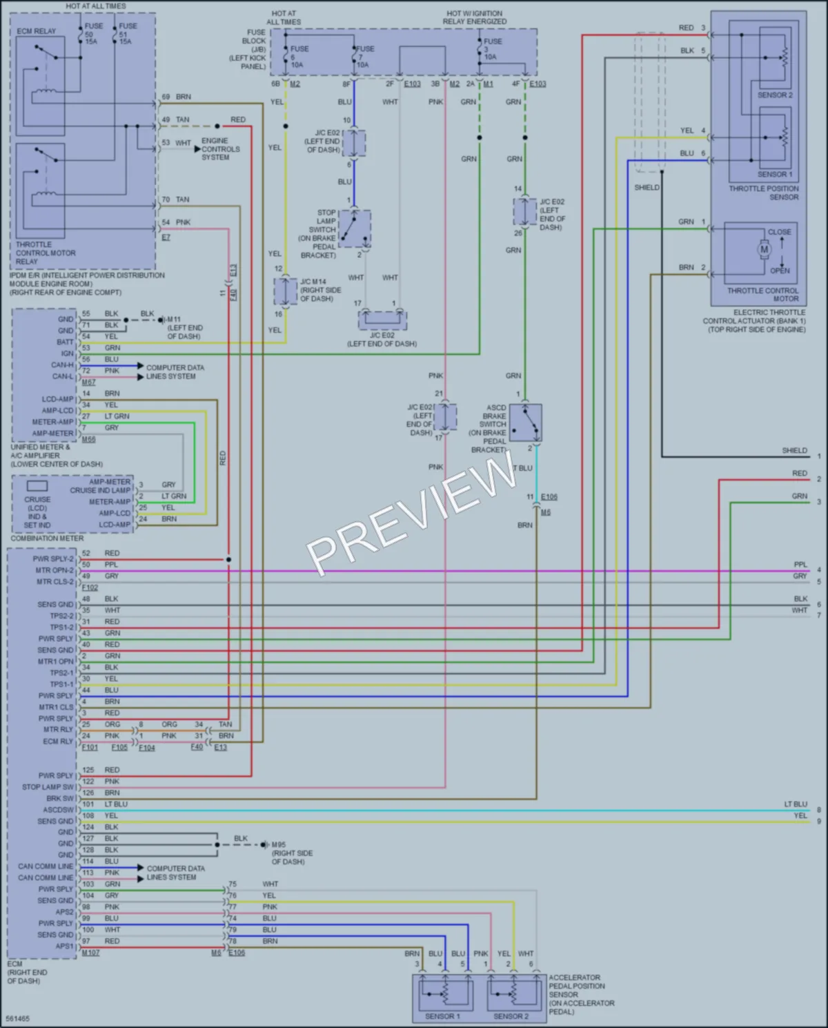 2017 Infiniti QX50 Cruise Control wiring diagram preview