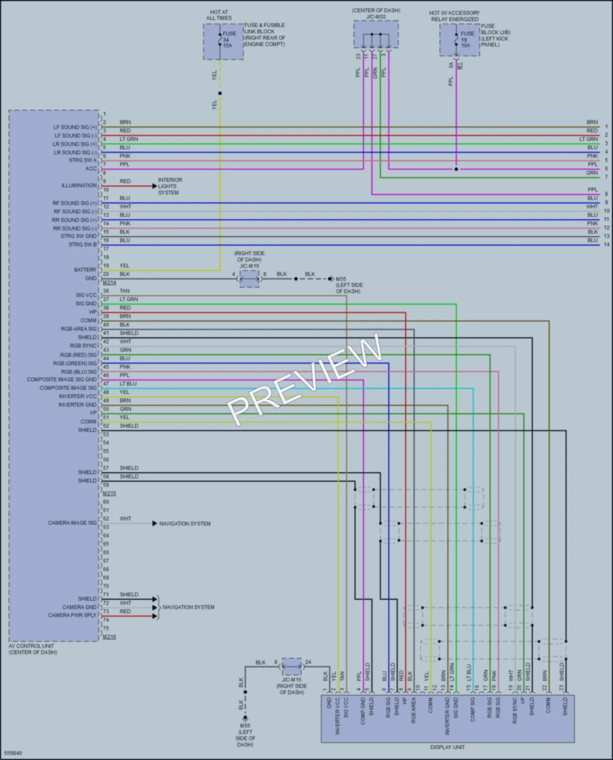 2017 Infiniti QX50 Radio wiring diagram preview