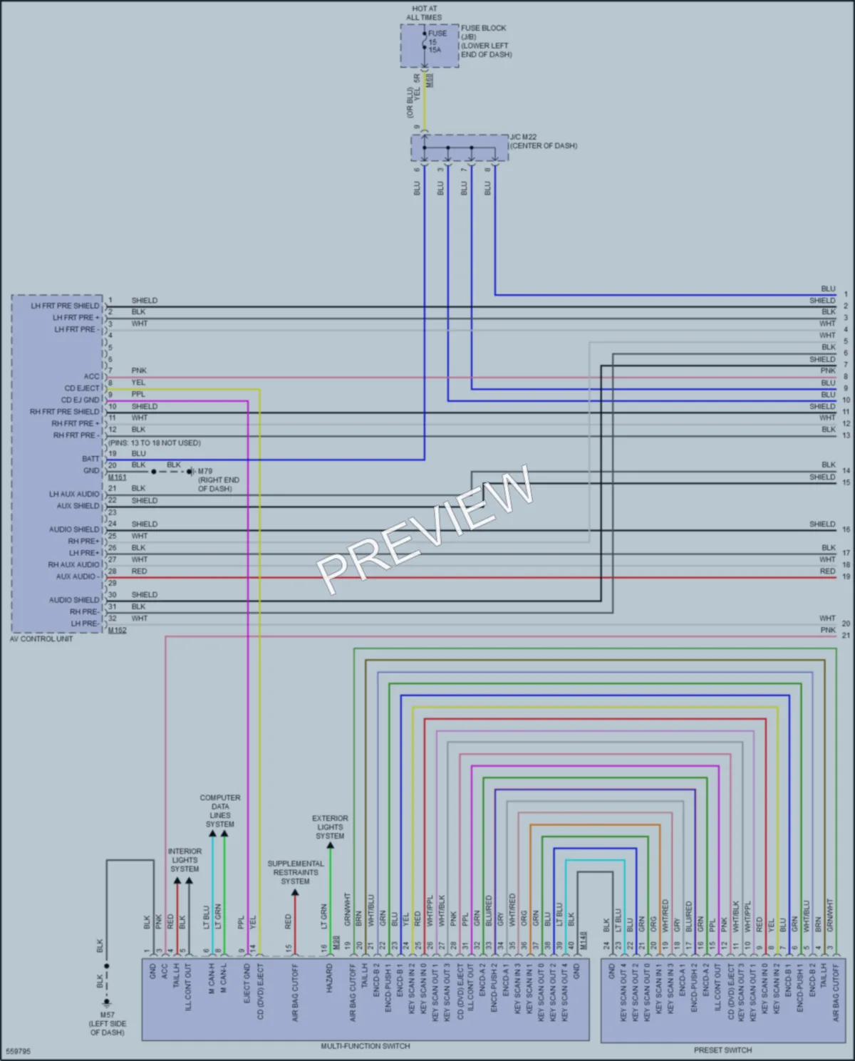 2017 Infiniti QX60 Navigation wiring diagram preview