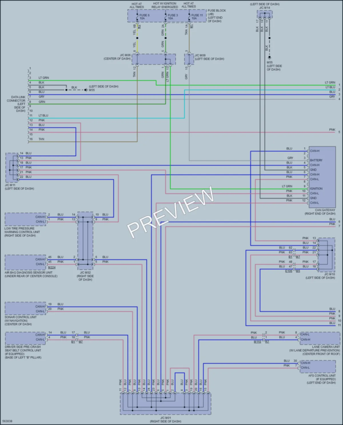 2017 Infiniti QX70 Computer Data Lines wiring diagram preview