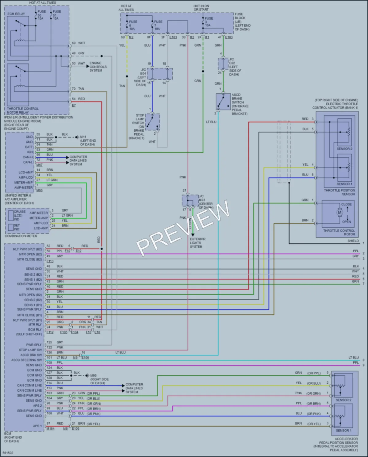 2017 Infiniti QX70 Cruise Control wiring diagram preview