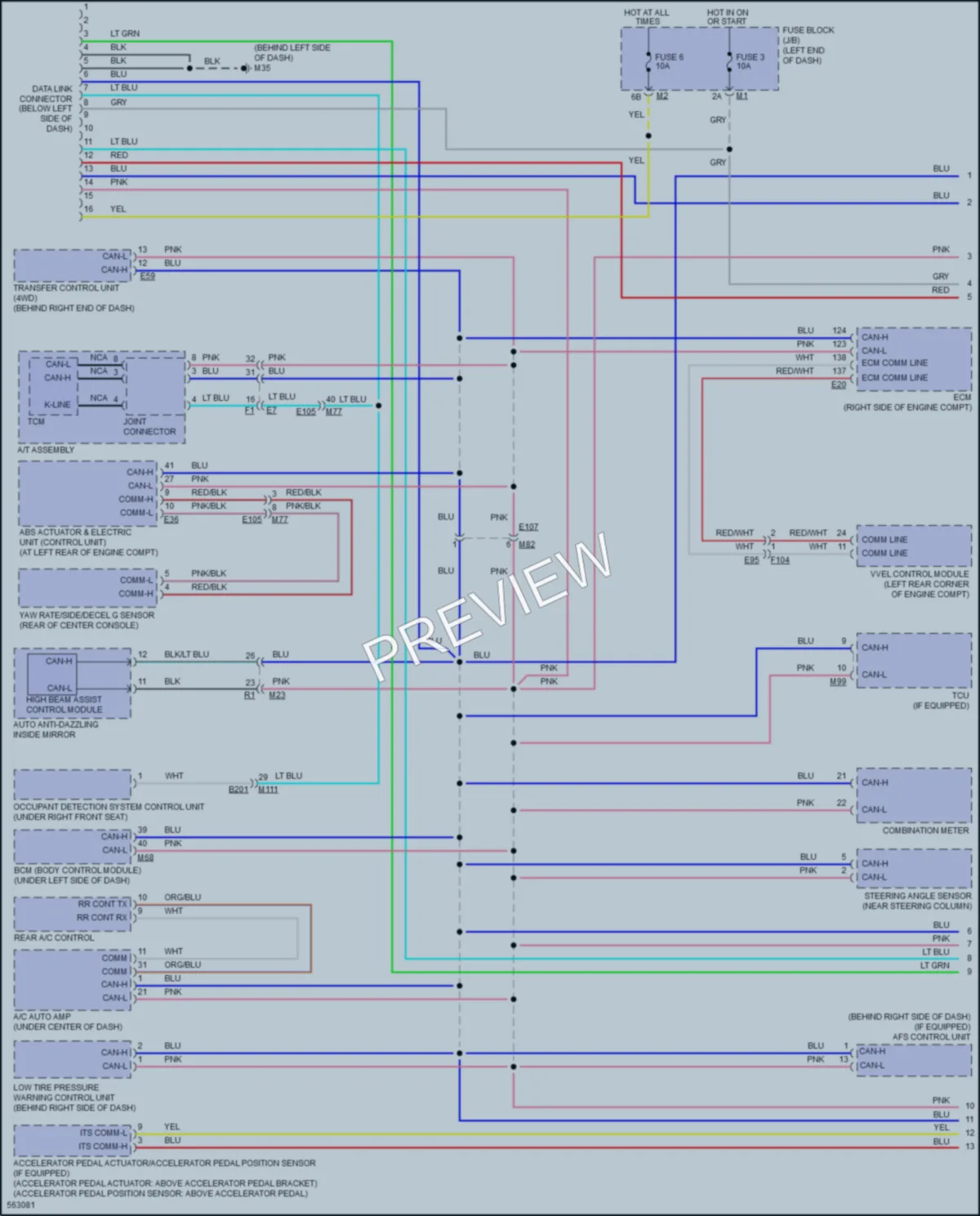 2017 Infiniti QX80 Computer Data Lines wiring diagram preview
