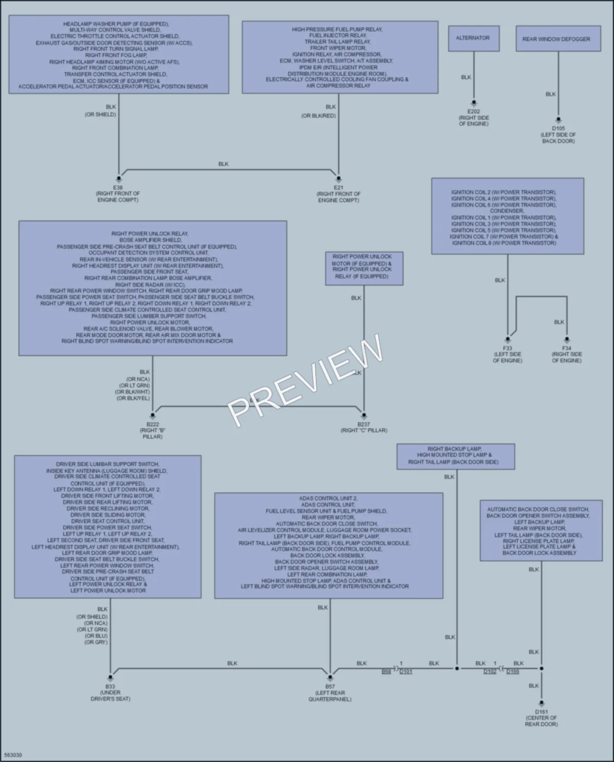 2017 Infiniti QX80 Ground Distribution wiring diagram preview