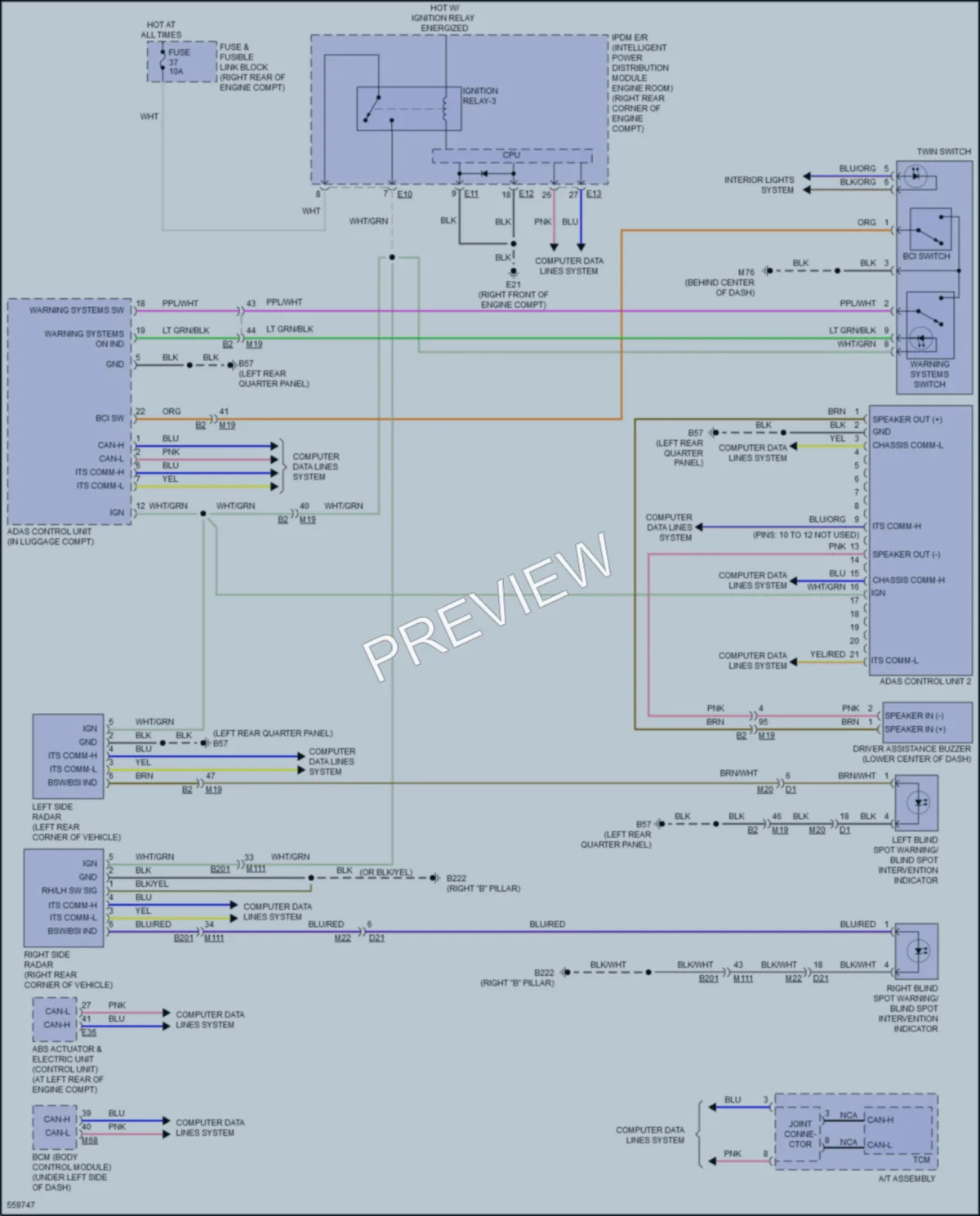 2017 Infiniti QX80 Navigation wiring diagram preview