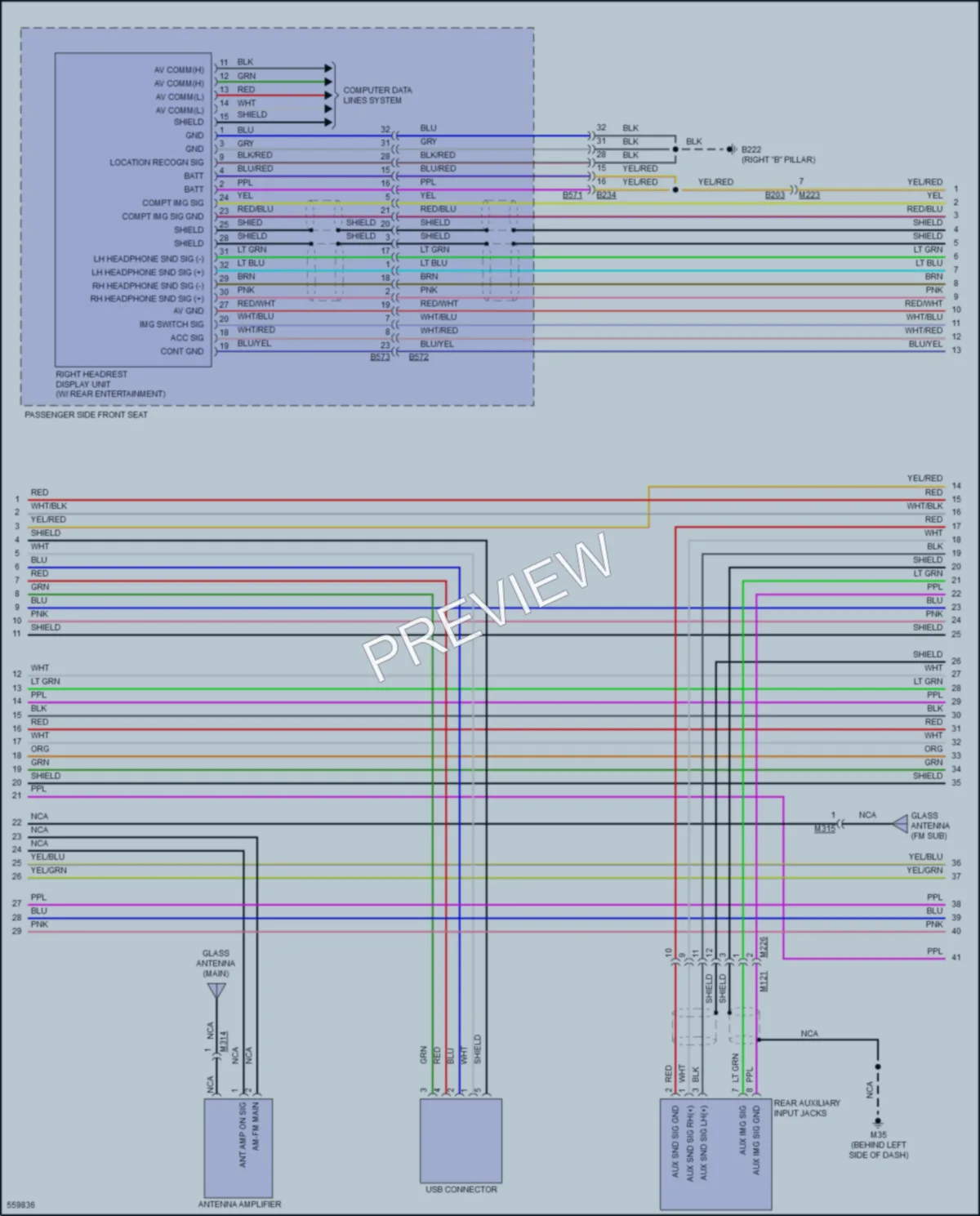 2017 Infiniti QX80 Radio wiring diagram preview