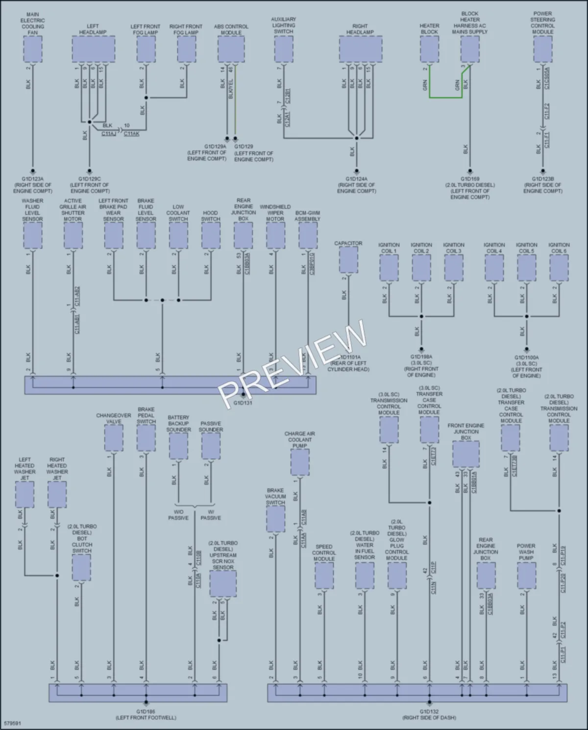 2017 Jaguar FPace Ground Distribution wiring diagram preview