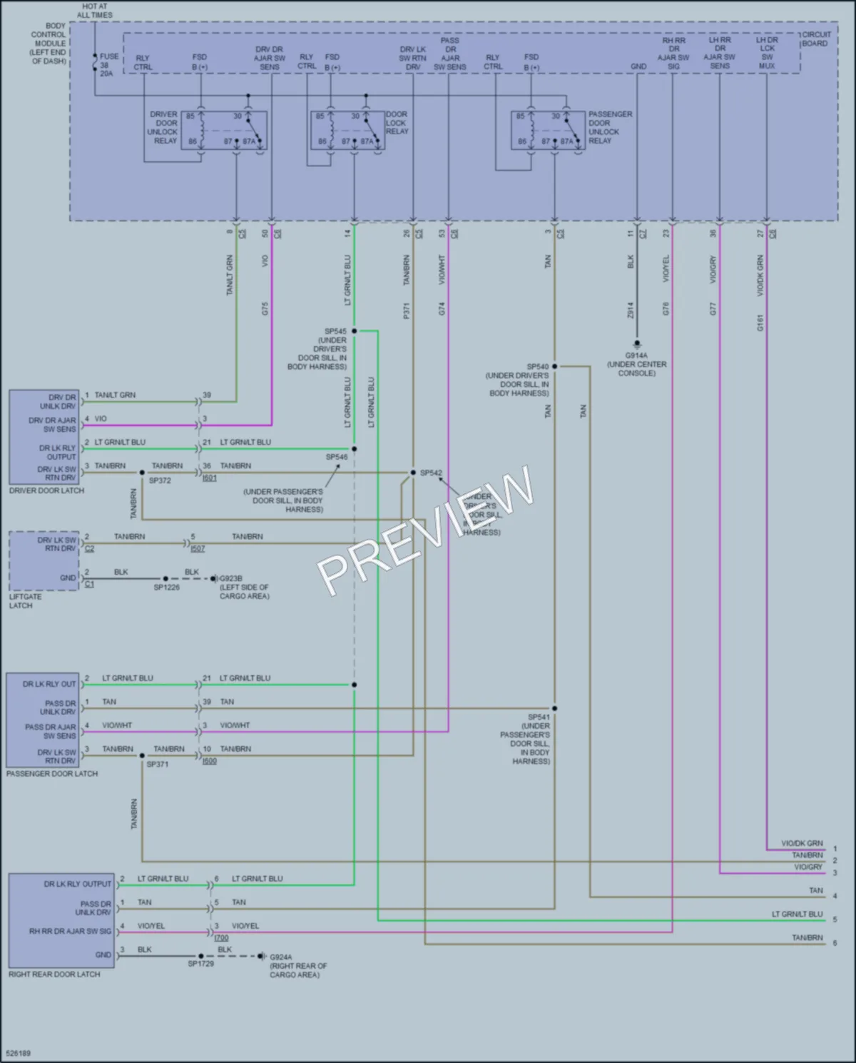 2017 Jeep Cherokee Anti Theft wiring diagram preview