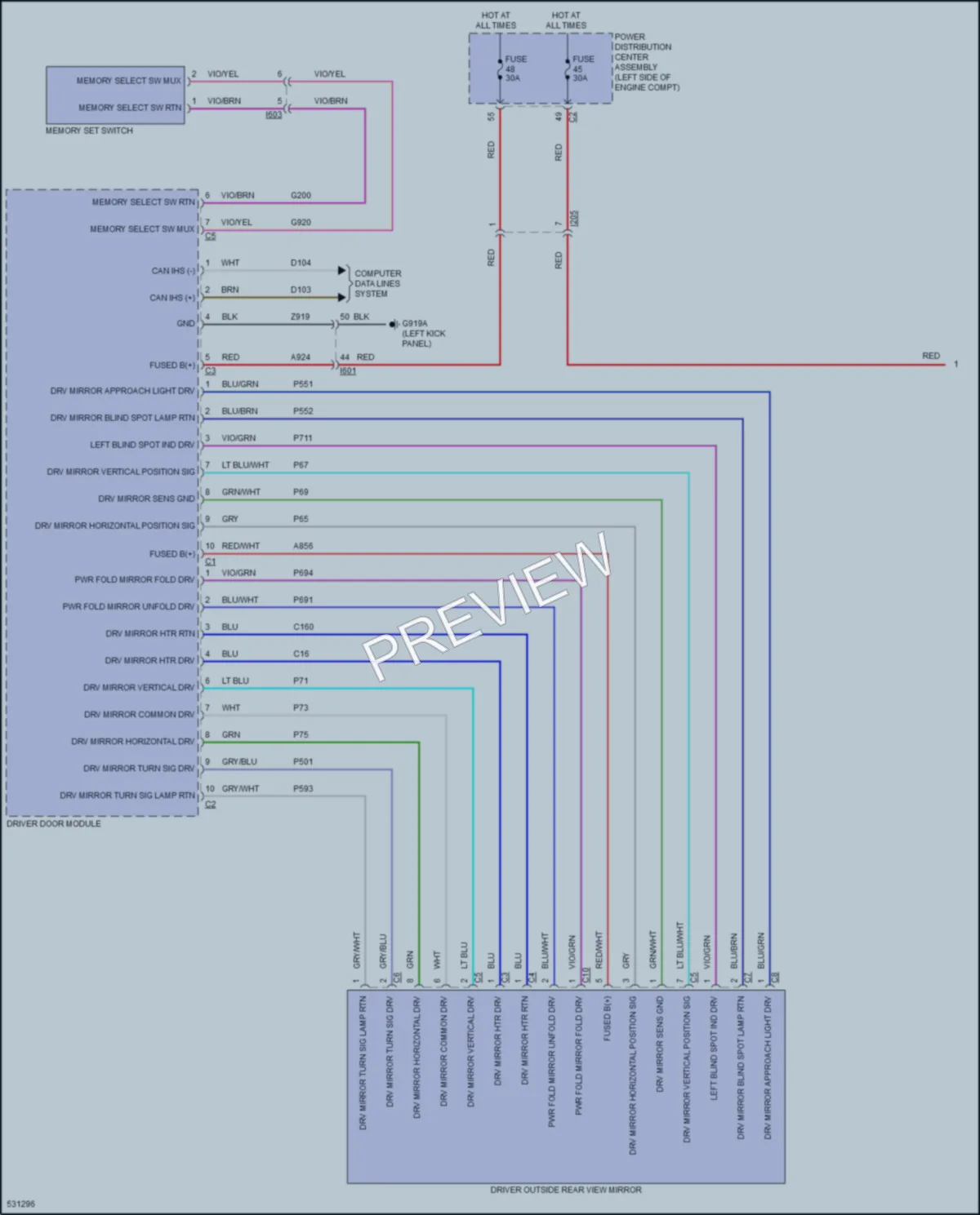 2017 Jeep Cherokee Memory Systems wiring diagram preview