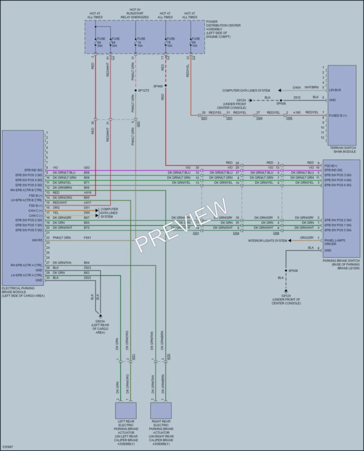 2017 Jeep Cherokee Shift Interlock wiring diagram preview