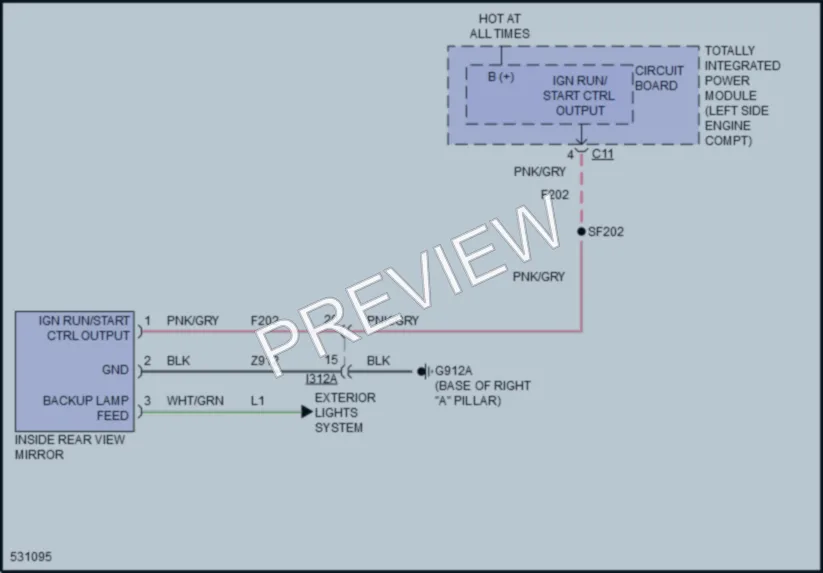 2017 Jeep CompassNew Power Mirrors wiring diagram preview