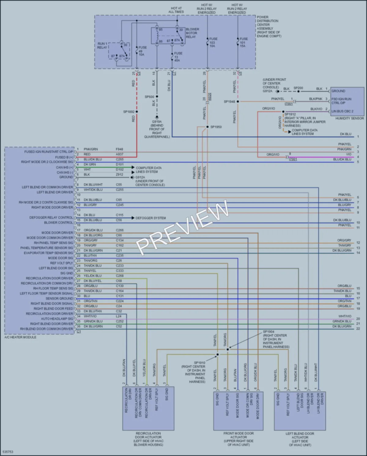 2017 Jeep GrandCherokee Air Conditioning wiring diagram preview