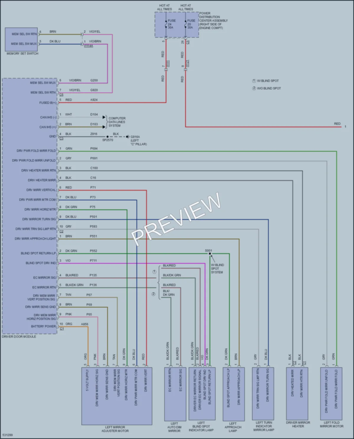 2017 Jeep GrandCherokee Memory Systems wiring diagram preview