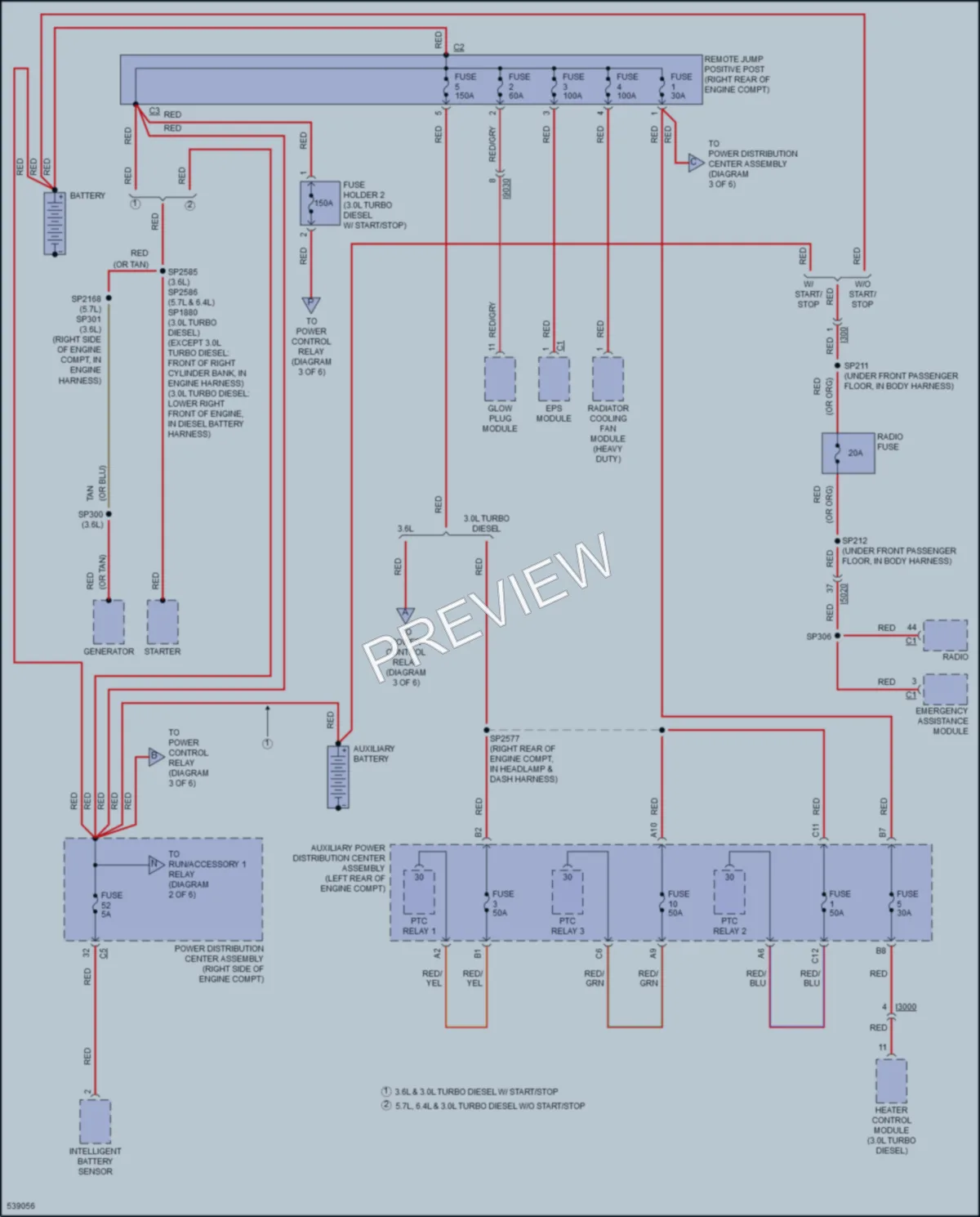 2017 Jeep GrandCherokee Power Distribution wiring diagram preview