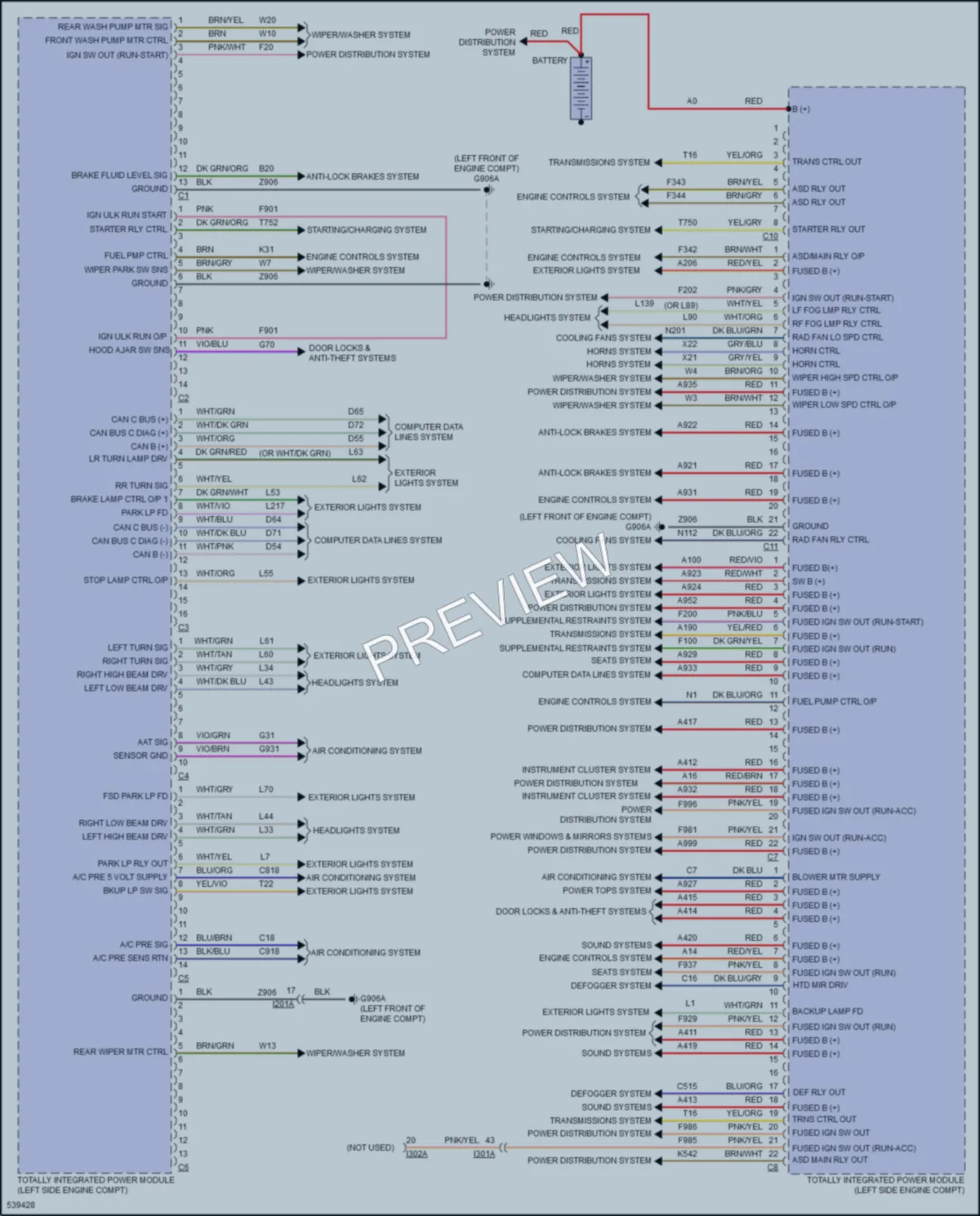 2017 Jeep Patriot Body Control Modules wiring diagram preview