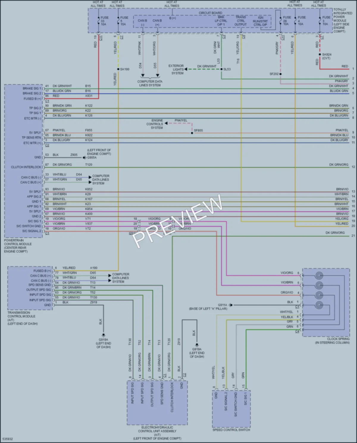 2017 Jeep Patriot Cruise Control wiring diagram preview