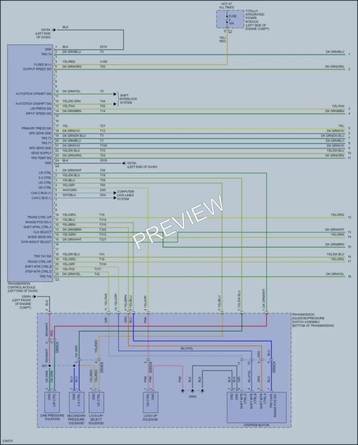 2017 Jeep Patriot Transmission wiring diagram preview