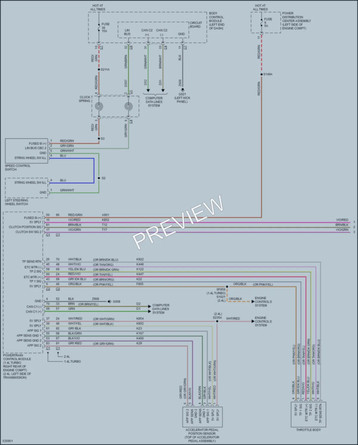 2017 Jeep Renegade Cruise Control wiring diagram preview