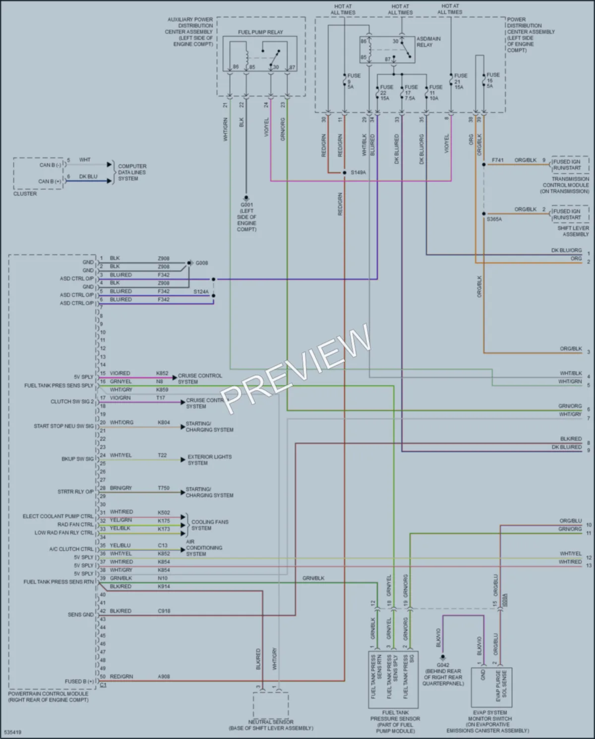 2017 Jeep Renegade Engine Performance wiring diagram preview