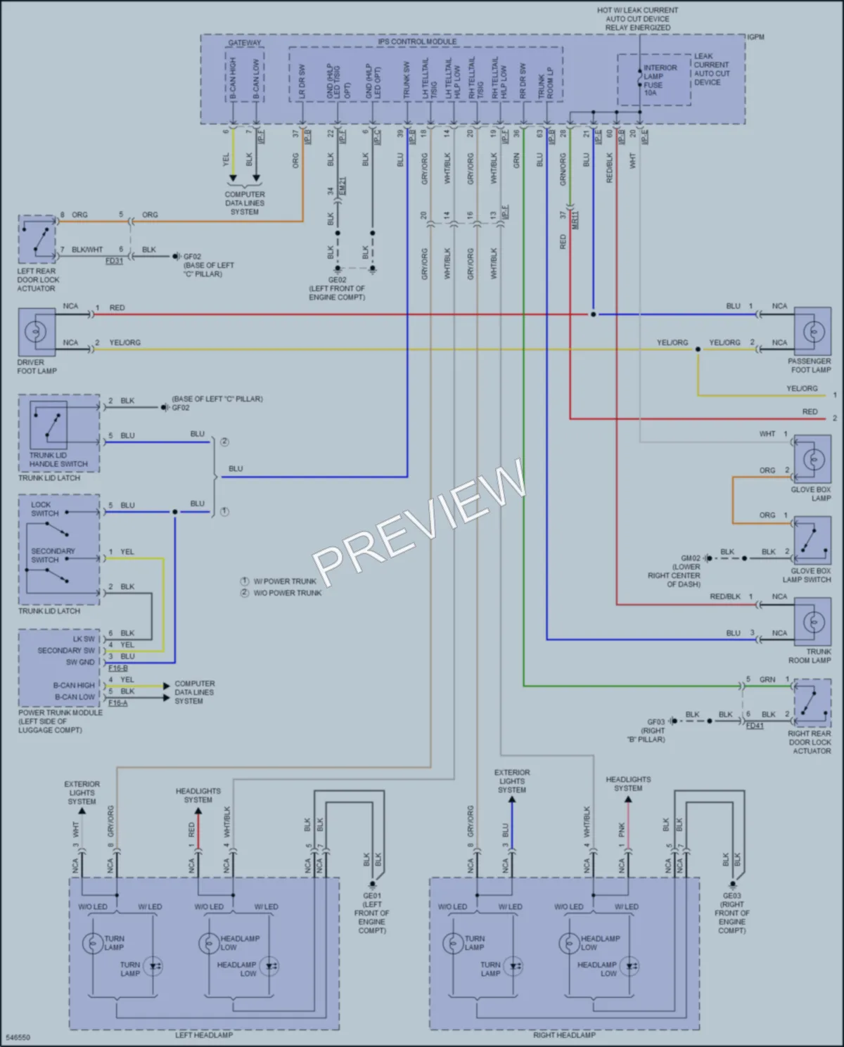 2017 Kia Cadenza Interior Lights wiring diagram preview
