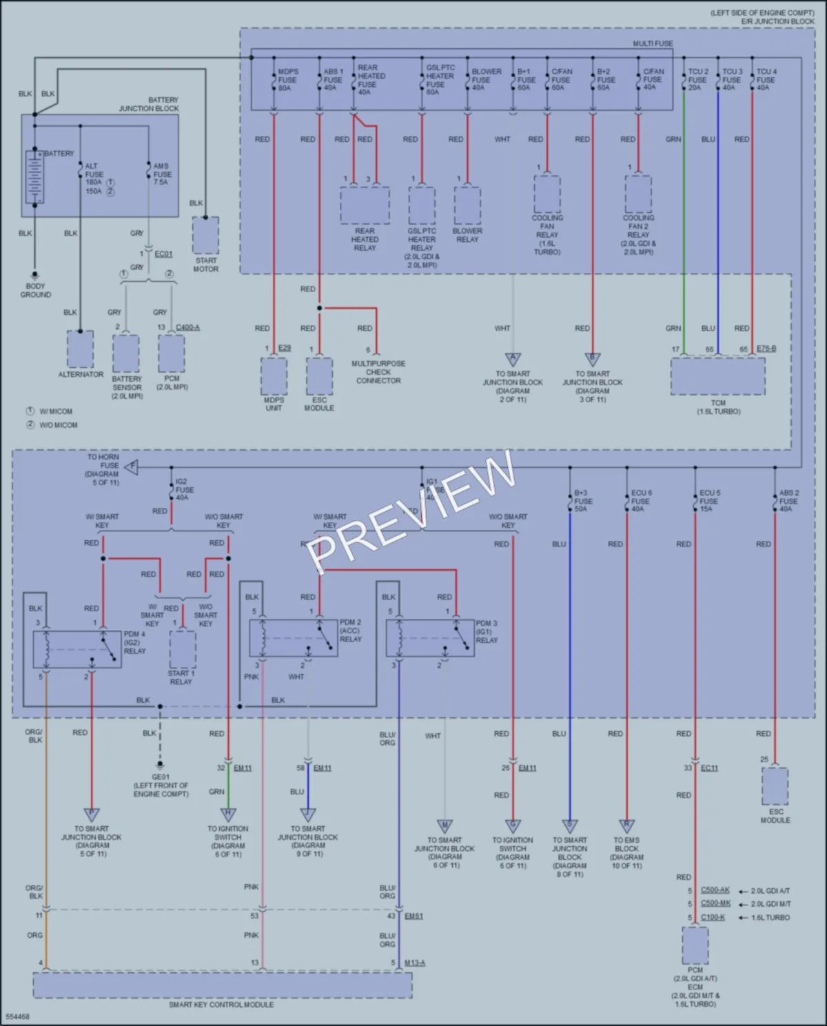 2017 Kia Forte Power Distribution wiring diagram preview