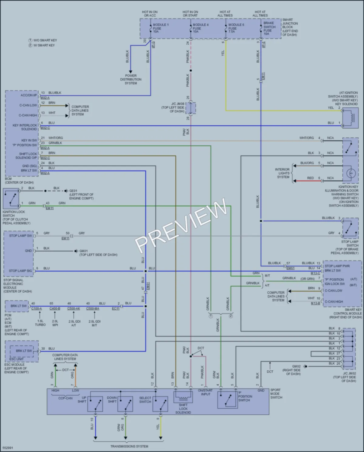 2017 Kia Forte Shift Interlock wiring diagram preview