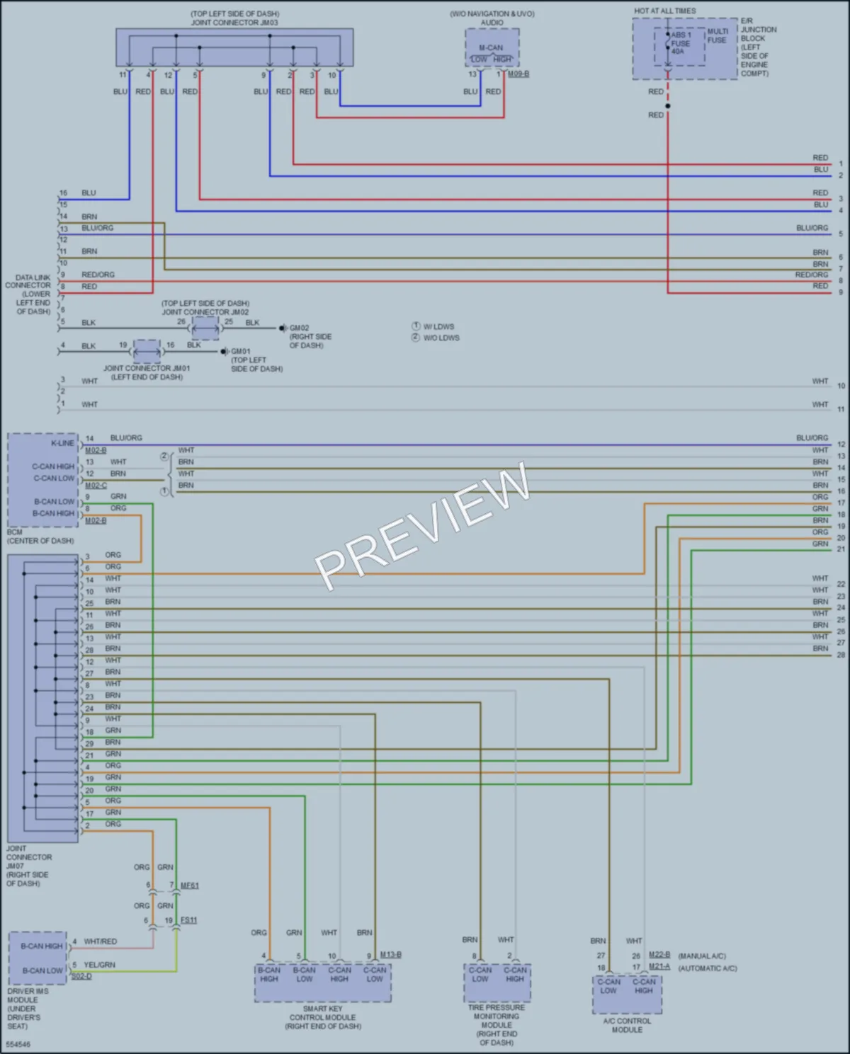 2017 Kia Forte5 Computer Data Lines wiring diagram preview