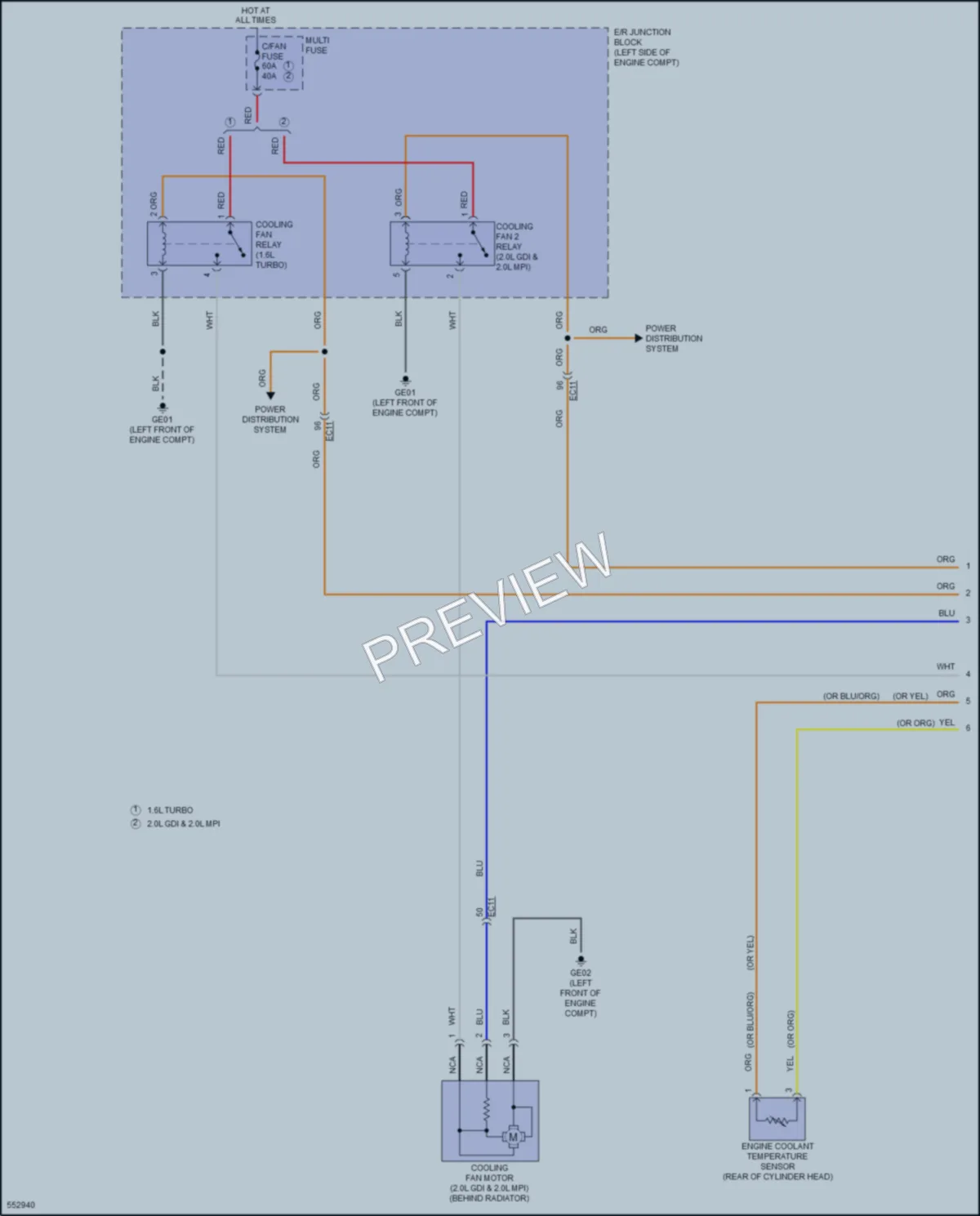 2017 Kia Forte5 Cooling Fan wiring diagram preview