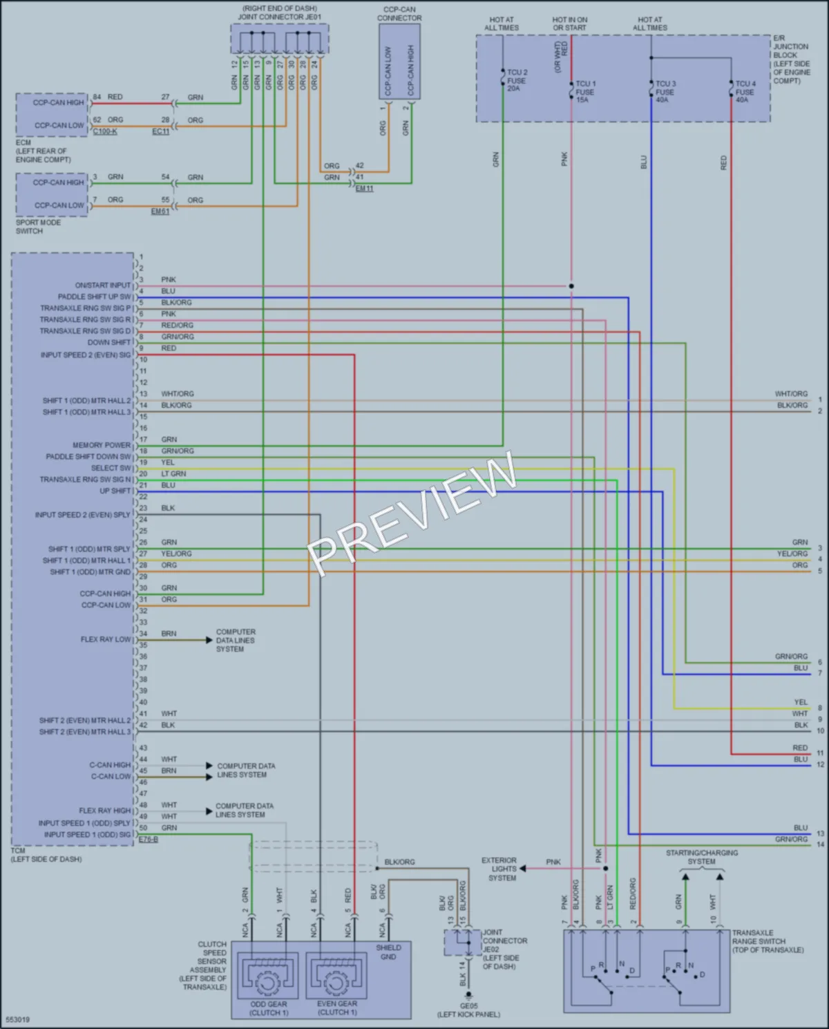 2017 Kia ForteKoup Transmission wiring diagram preview