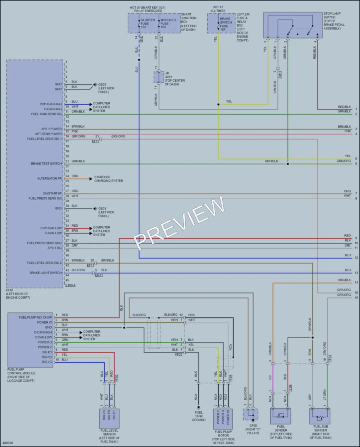 2017 Kia K900 Engine Performance wiring diagram preview