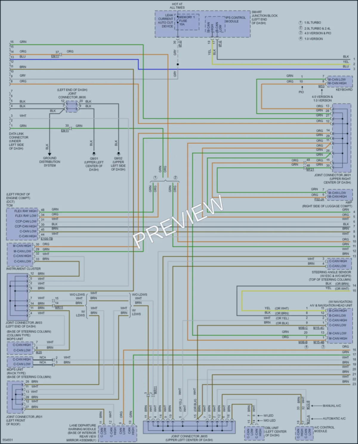 2017 Kia Optima Computer Data Lines wiring diagram preview