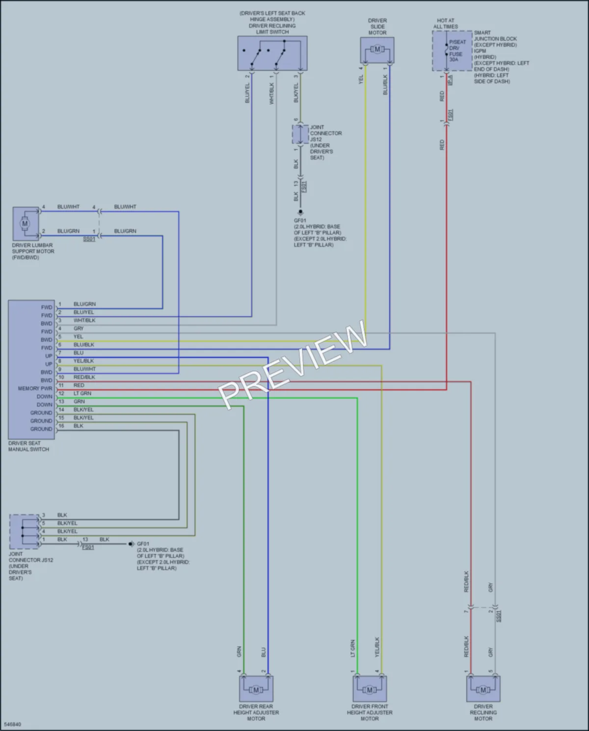2017 Kia Optima Power Seats wiring diagram preview