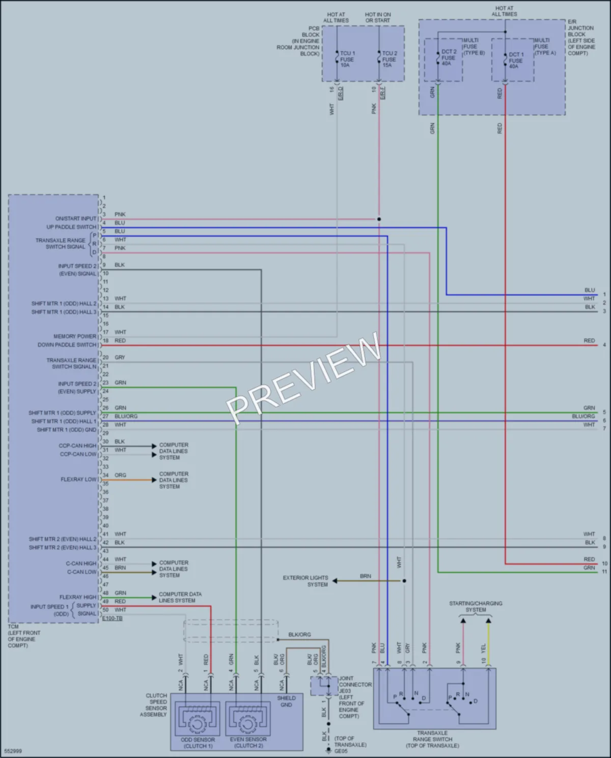 2017 Kia Optima Transmission wiring diagram preview