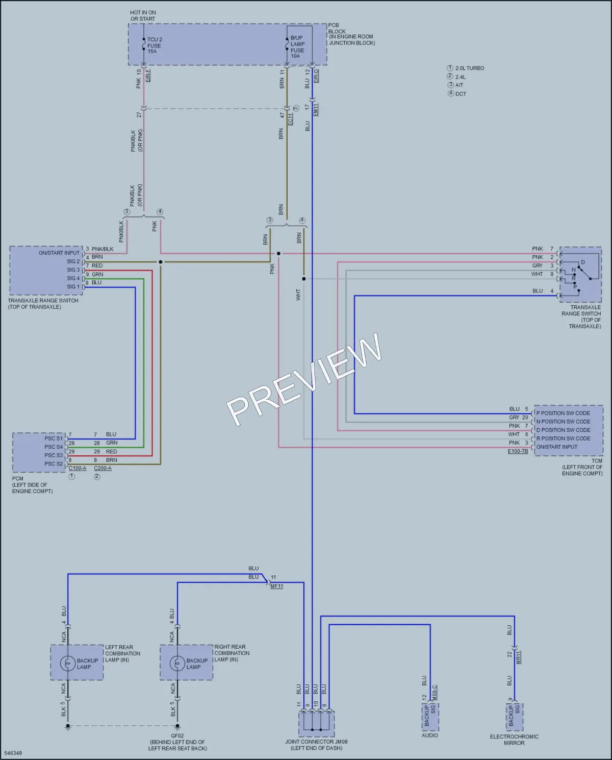 2017 Kia OptimaHybrid Exterior Lights wiring diagram preview
