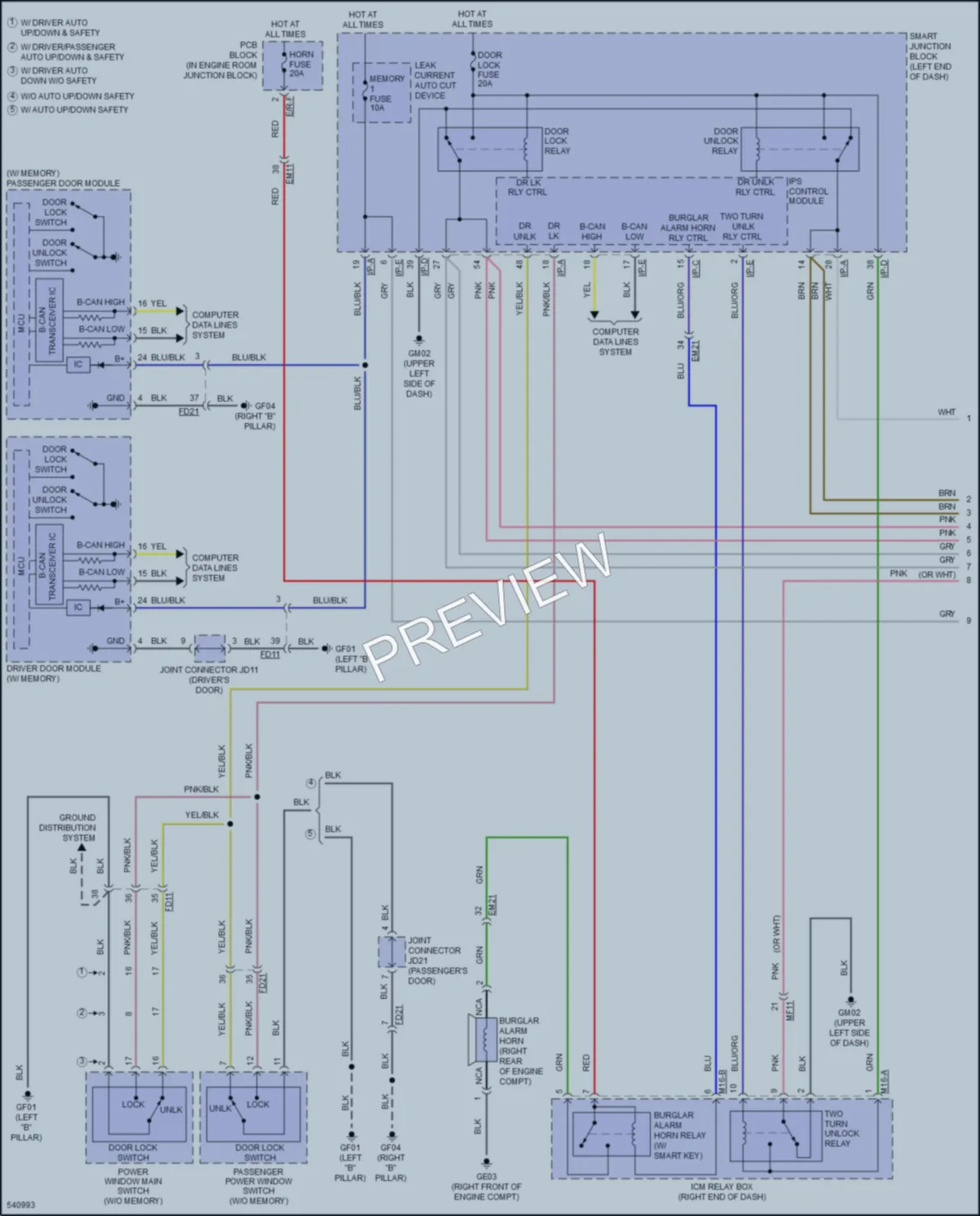 2017 Kia OptimaPlugIn Anti Theft wiring diagram preview