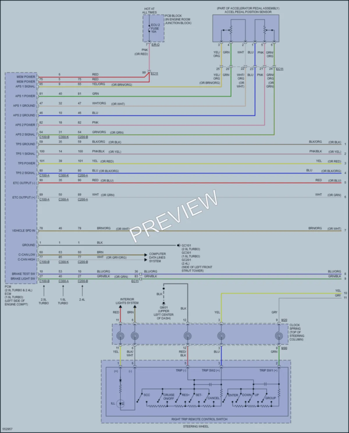 2017 Kia OptimaPlugIn Cruise Control wiring diagram preview