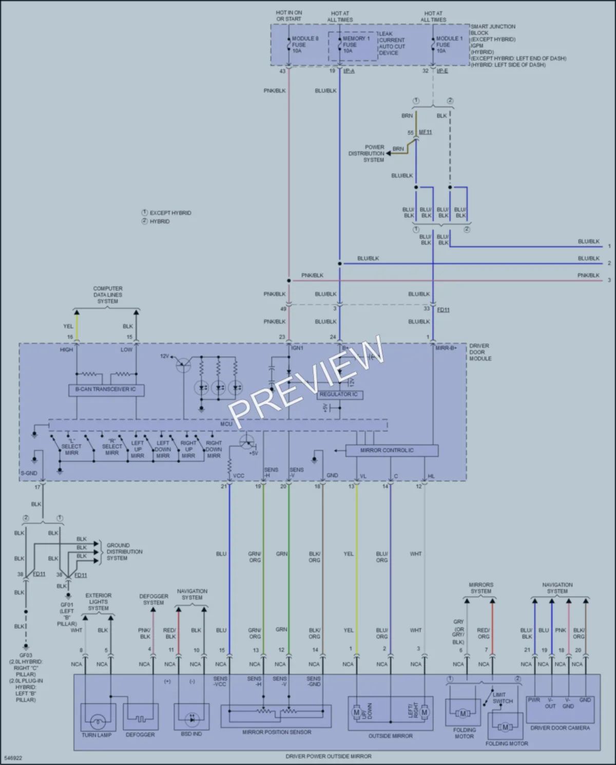 2017 Kia OptimaPlugIn Memory Systems wiring diagram preview