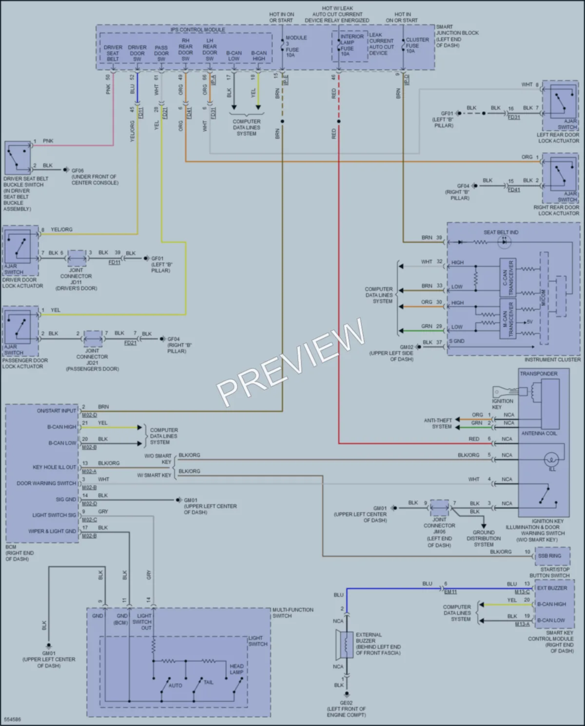 2017 Kia OptimaPlugIn Warning Systems wiring diagram preview