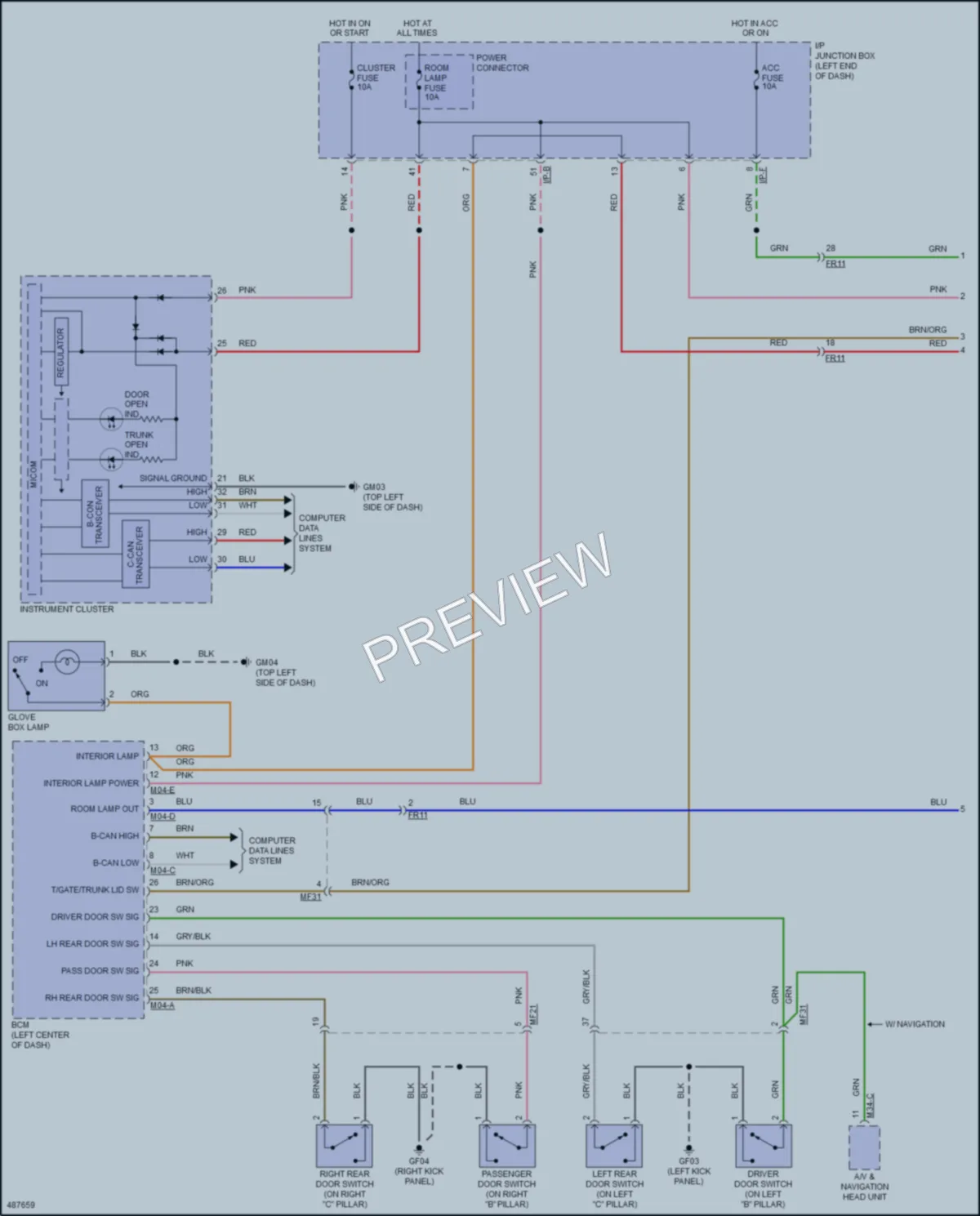 2017 Kia Rio Interior Lights wiring diagram preview