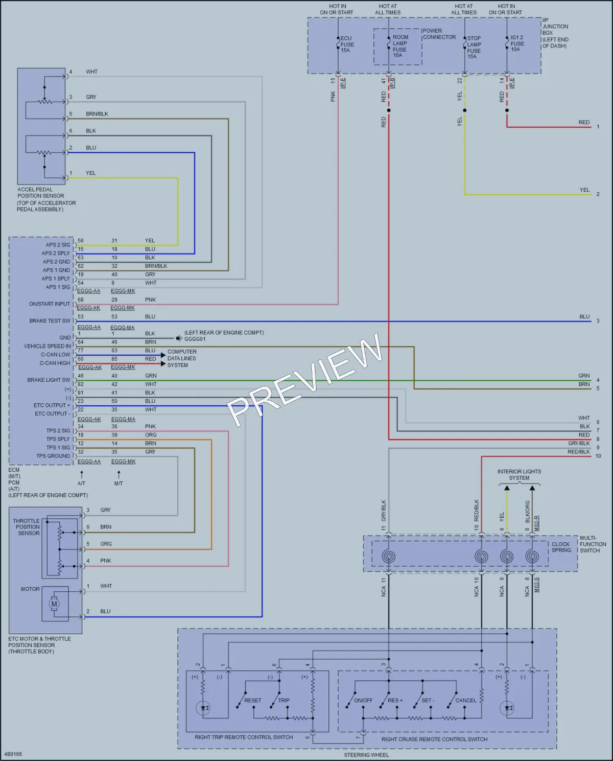 2017 Kia Rio5 Cruise Control wiring diagram preview