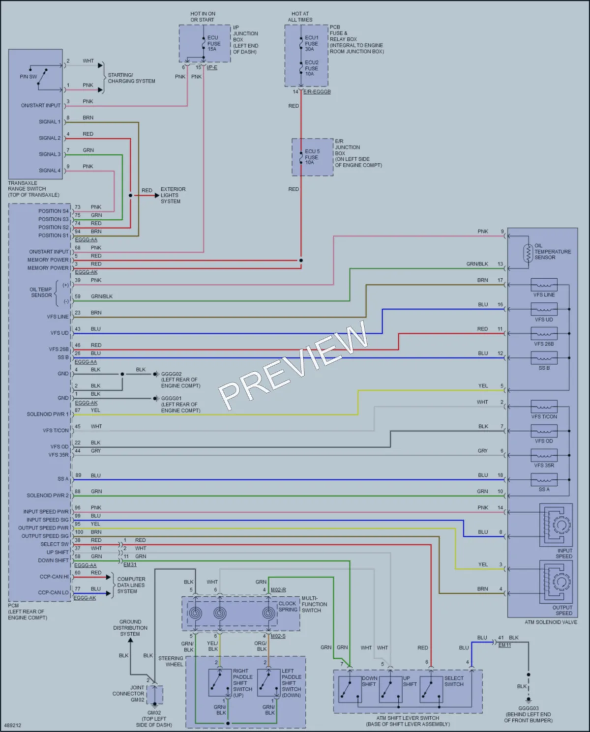 2017 Kia Rio5 Transmission wiring diagram preview