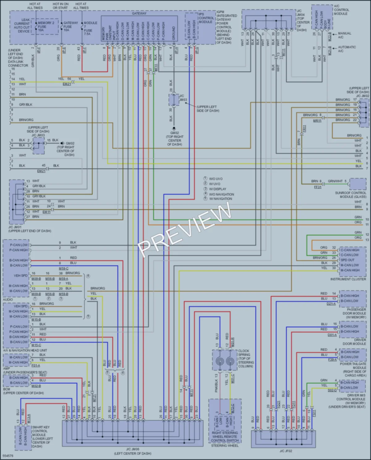 2017 Kia Sorento Computer Data Lines wiring diagram preview