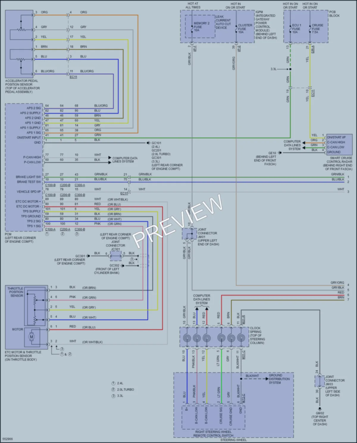 2017 Kia Sorento Cruise Control wiring diagram preview