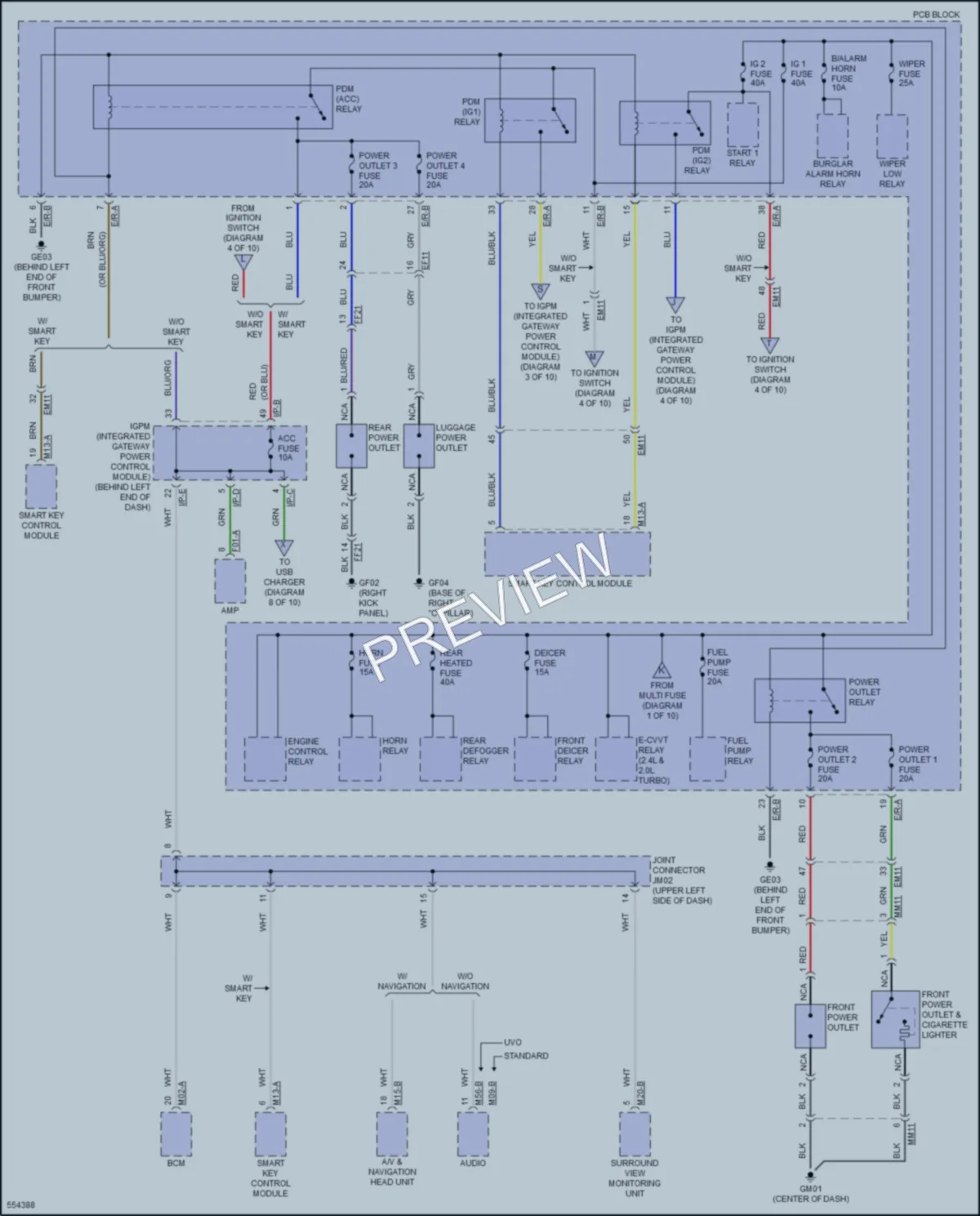 2017 Kia Sorento Power Distribution wiring diagram preview