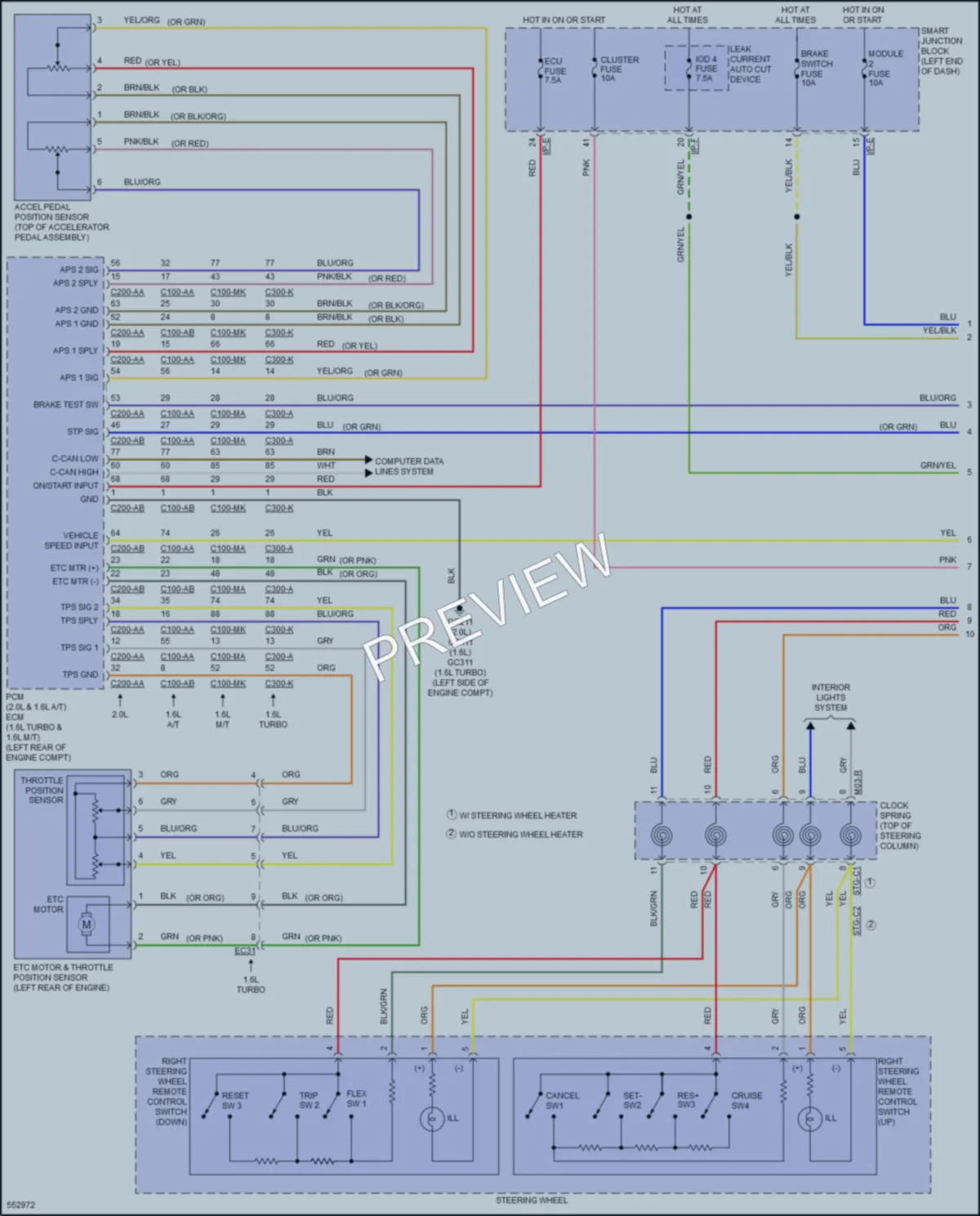 2017 Kia Soul Cruise Control wiring diagram preview