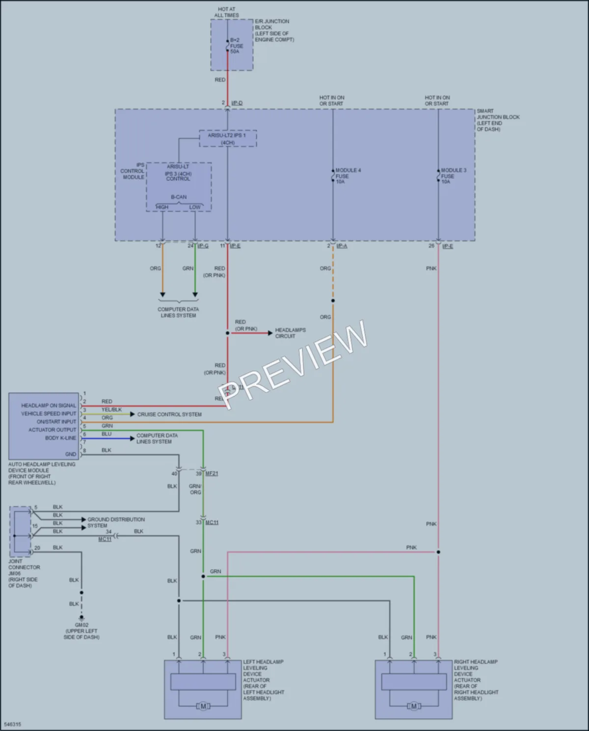 2017 Kia Soul Headlights wiring diagram preview